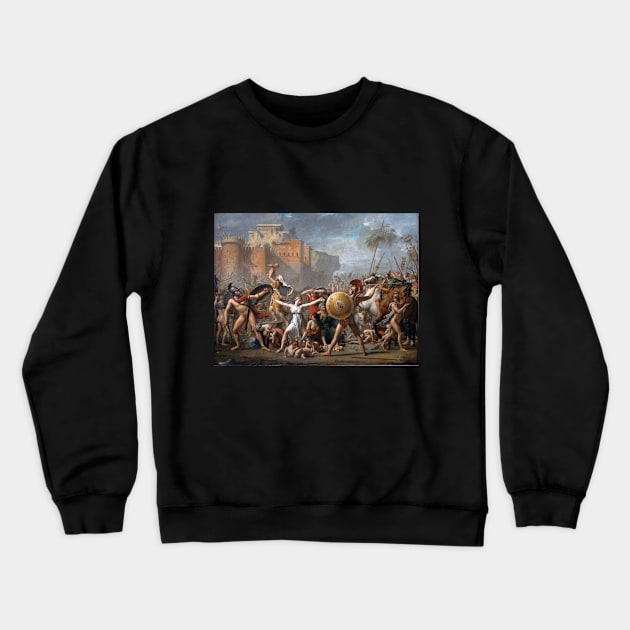 The Sabines (The Intervention of the Sabine Women) - Jacques-Louis David Crewneck Sweatshirt by ETOS ARS